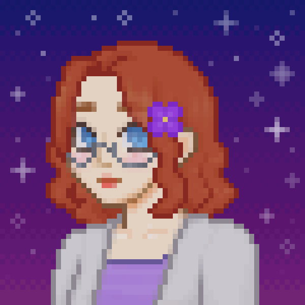 A pixel style portrait of myself, Layla